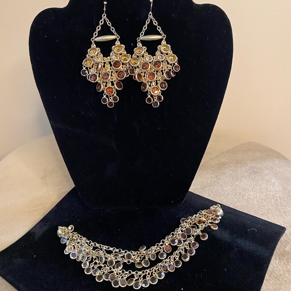 Chico’s Earring and Bracelet Set